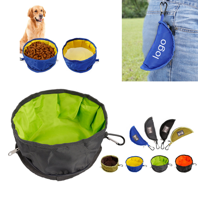 Waterproof Folding Pet Bowl W/Carabiner