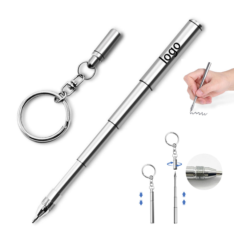 Stainless Steel Tiny Pen Retractable Ballpoint Pens