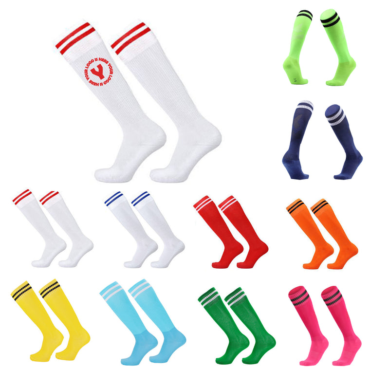 Kids Youth Striped Soccer Socks