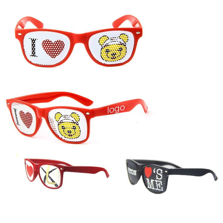 Custom Pinhole Sticker Sunglasses