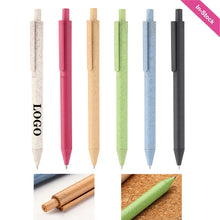 Degradable Straw Black Ink Ballpoint Pen With Parker Head