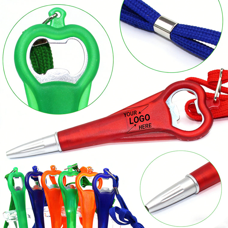 Multi-Functional Bottle Opener Tool Pen With Lanyard