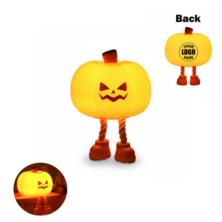 Silicone Rechargeable Bedside Touch Pumpkin Night Light