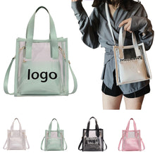 2 In 1 Transparent Shoulder Bag Jelly Handbag