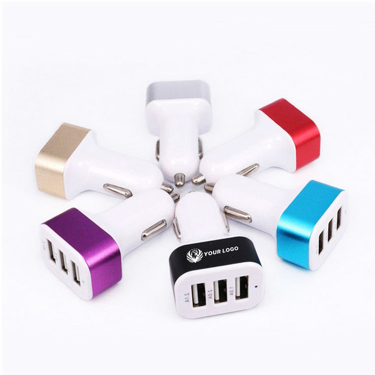 3 Port Usb Car Charger Adapter