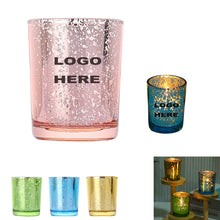 Colored Electroplate Aromatherapy Glass Candle Cup