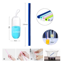 Reusable Silicone Straws With Travel Case