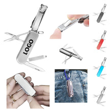 Multifunctional Folding Stainless Steel Nail Clippers Keychain