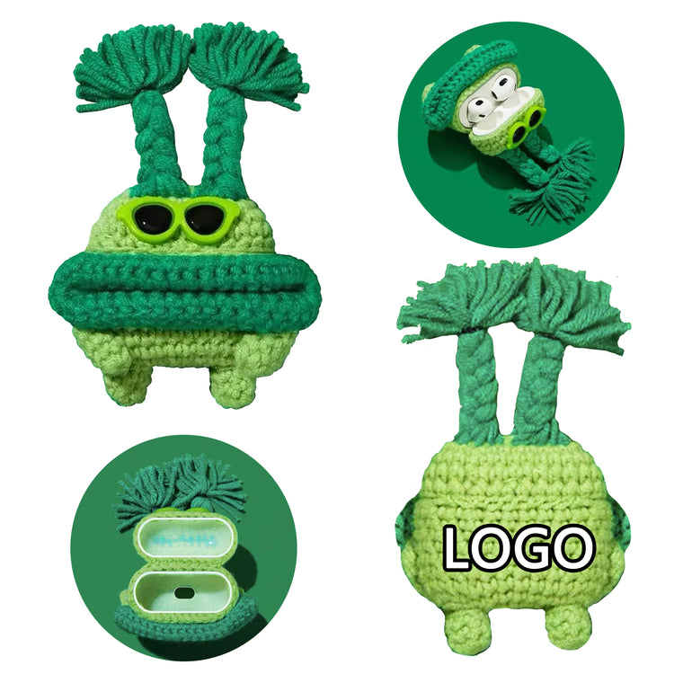 Knitted Cute And Funny Earphone Protective Cover