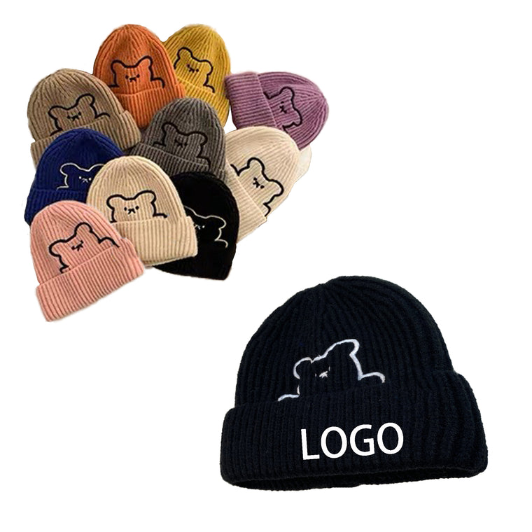 Cute Bear Winter Warm Ear Knit Hat