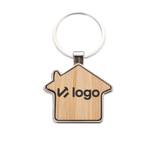 Bamboo-Metal Keychain