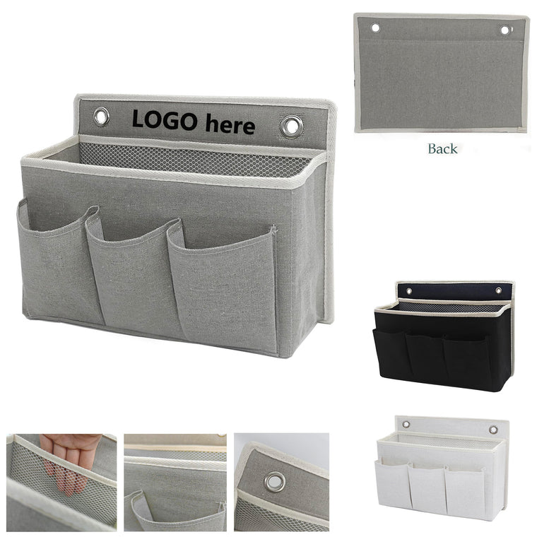 Wall-Mounted Storage Bag With Large Mesh Compartments