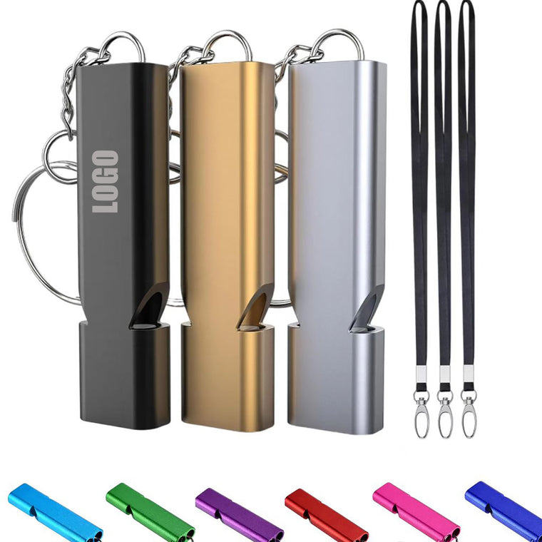 Emergency Double Tube Whistle Keychain