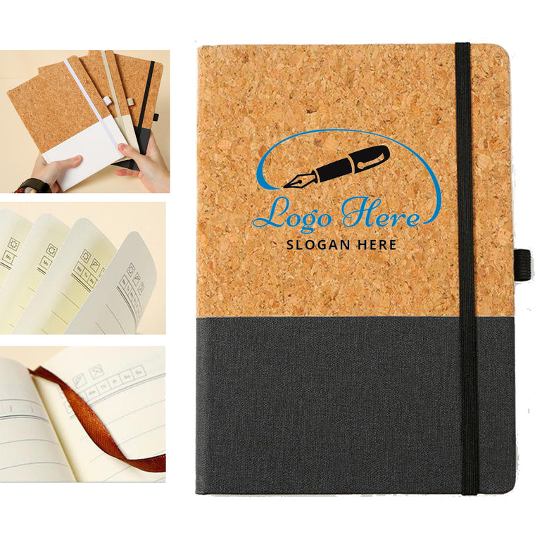 Eco-Friendly A5 Cork Spliced Notebook