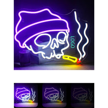 Skull Halloween Neon Wall Sign