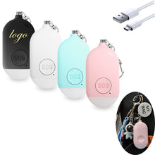 130dB Self Defense Siren Keychain Emergency LED Flashlight