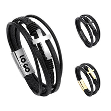 Stainless Steel Bracelet Cross Woven Bracelet