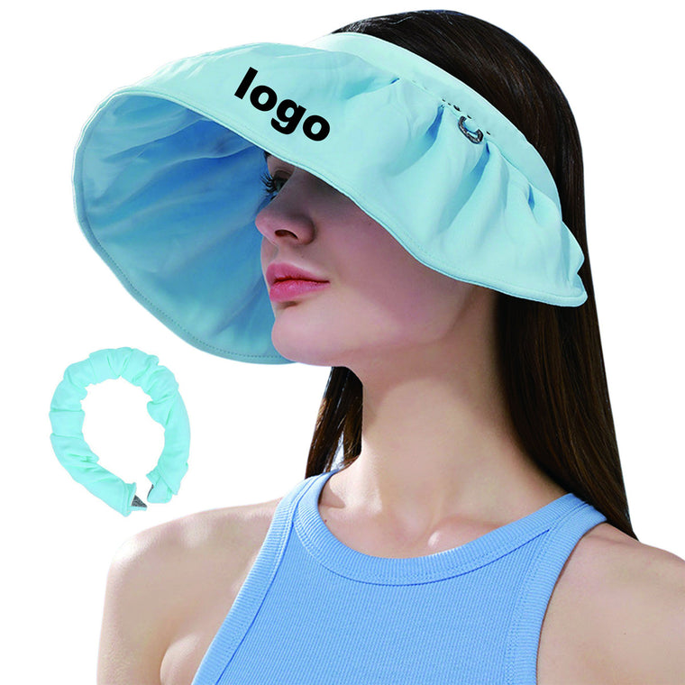 Summer Visor Hats 2 In 1 Foldable Headband