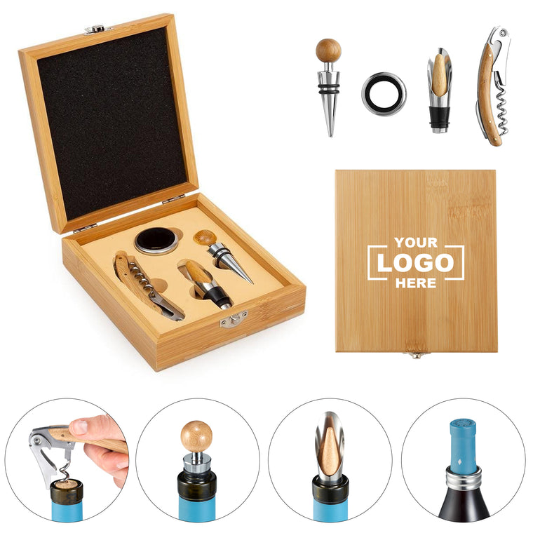 Bamboo Wine Tool Gift Set