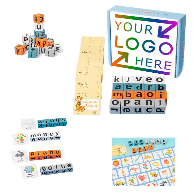 Children's English Word Building Blocks Puzzle Toys