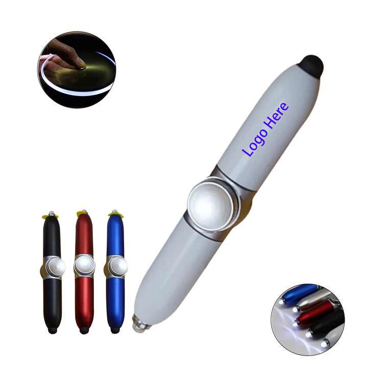 4 In 1 Stylus LED Fidget Spinner Pen