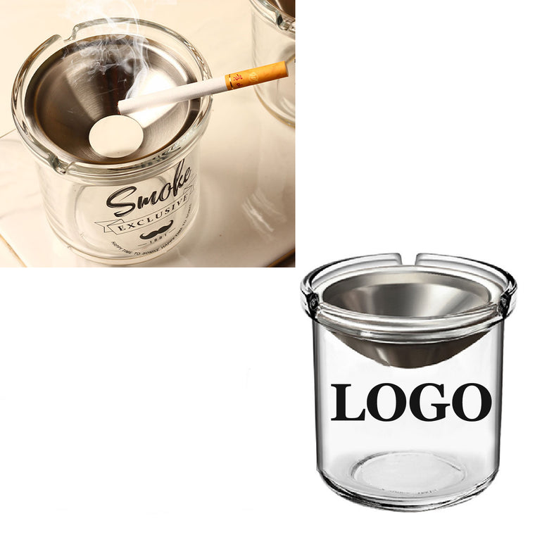 Glass Ashtray With Funnel