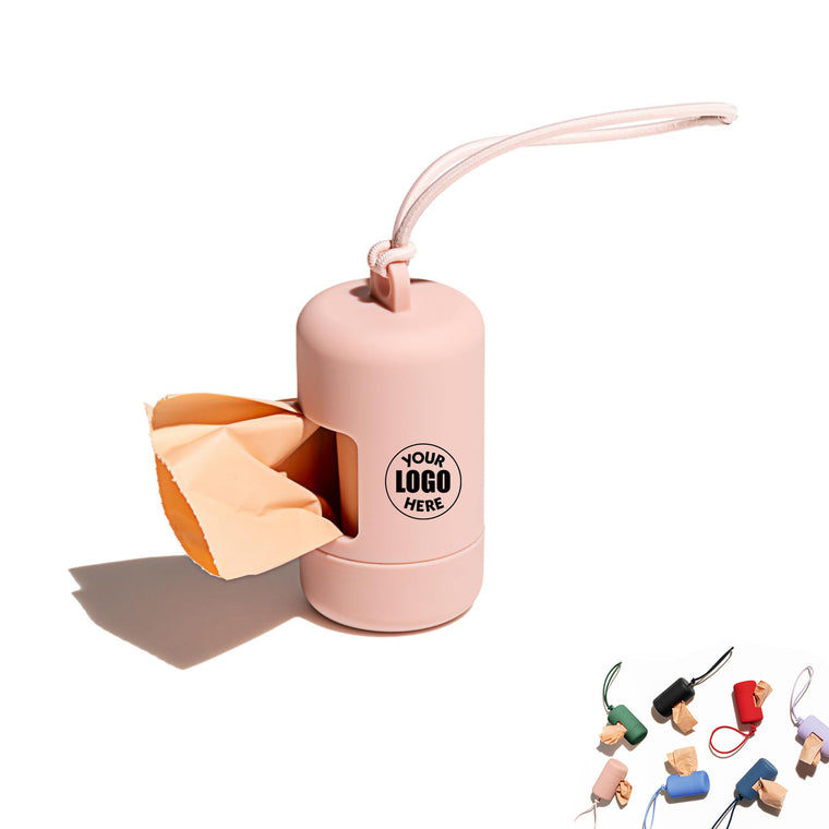 Dog Poop Bag Dispenser Leash Clip Leakproof Twist Top Roll