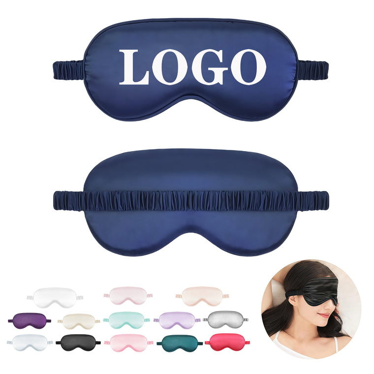 Simulated Silk Eye Mask With Elastic Band