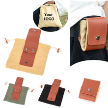 Canvas Leather Foldable Bag for Hiking & Camping