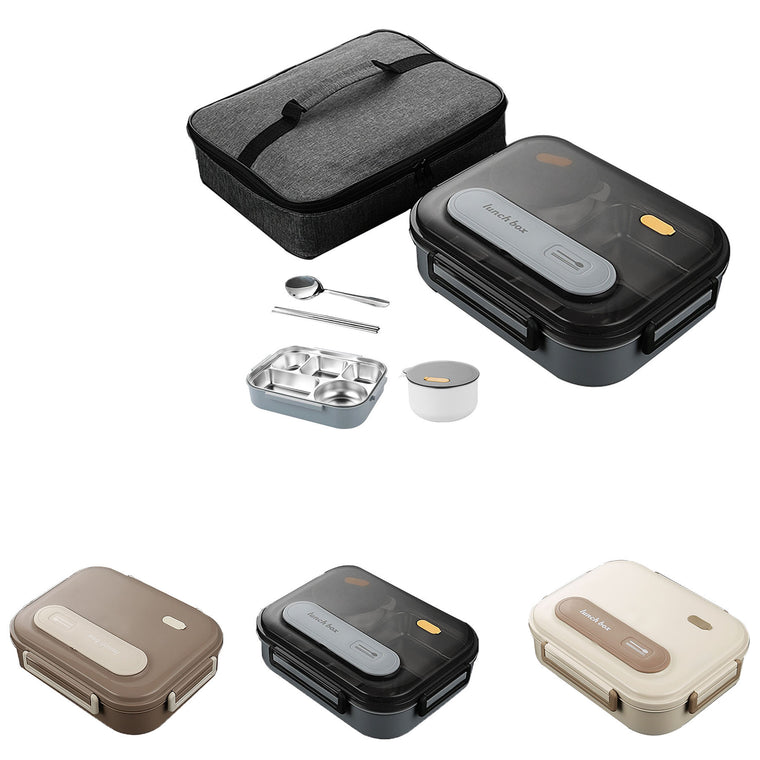Stainless Steel Lunch Box With Tableware Set