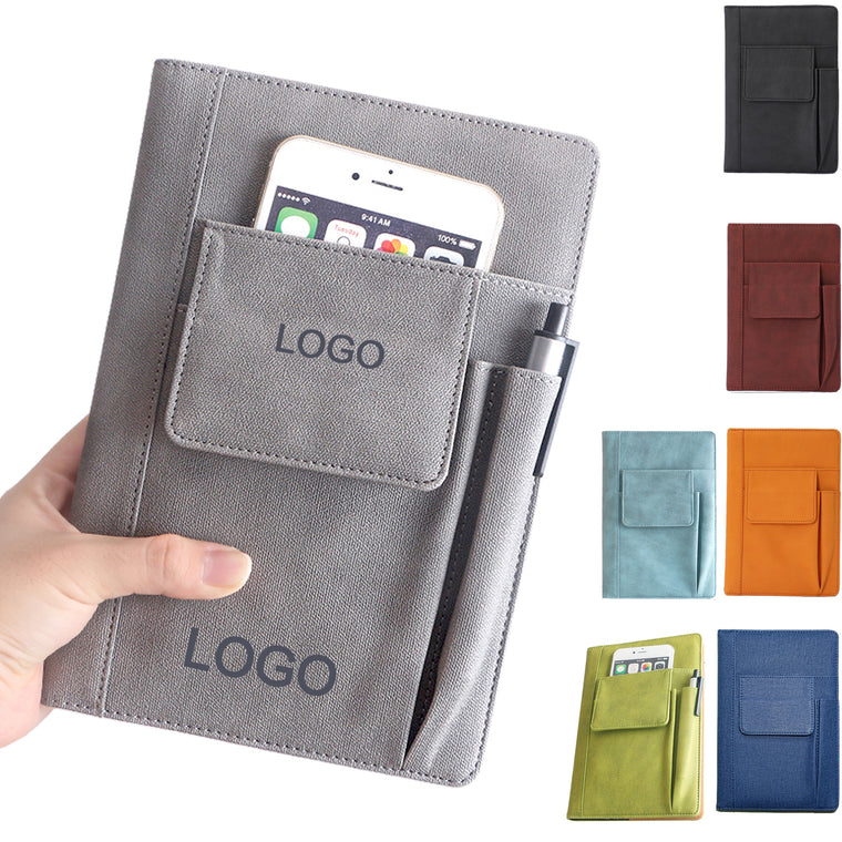 Multi-function PU Leather Pocket Notebook