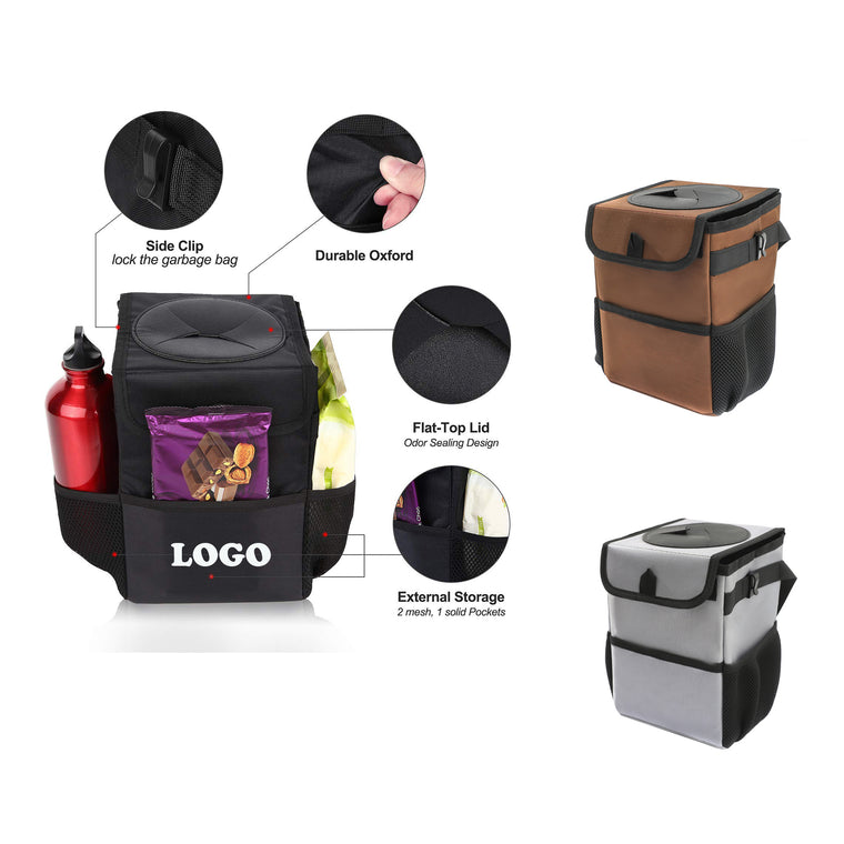 Waterproof Trash Can with Lid for Car