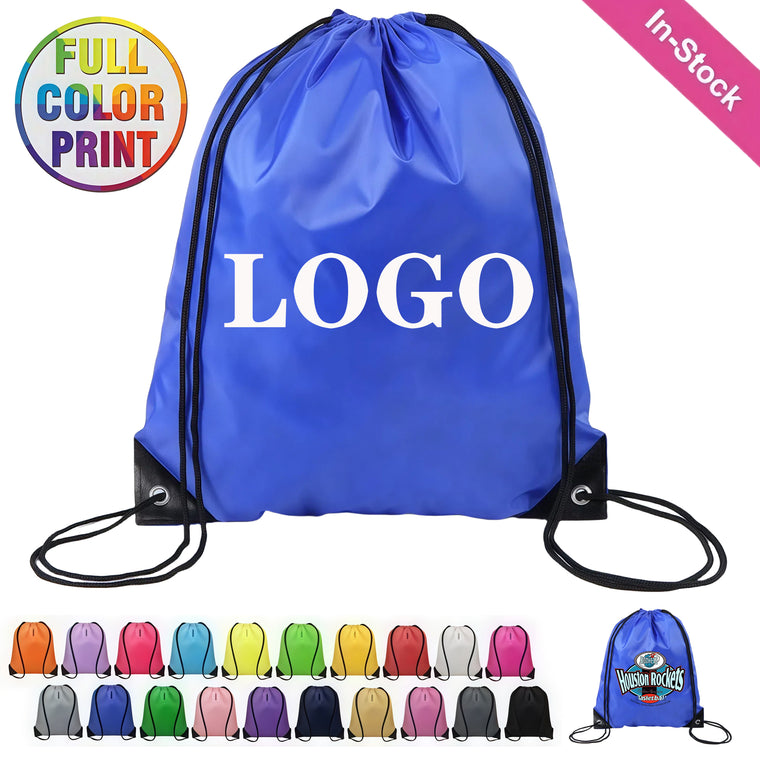 Customized Full-color Polyester Drawstring Backpack
