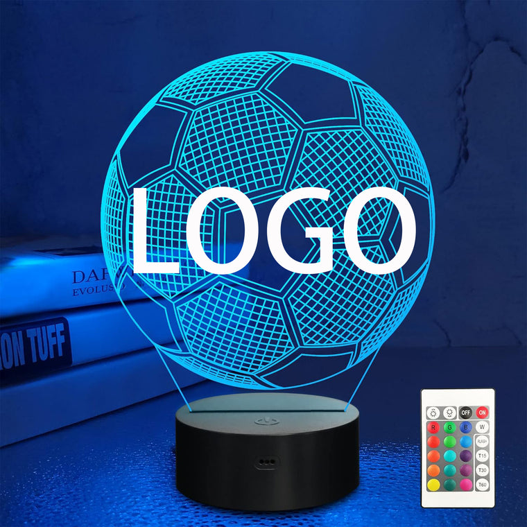 Acrylic Shape Custom USB 16 Colors Remote Control Night Light