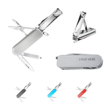 Multi-Tool Nail Clipper Set With Keyring For Outdoor & Travel