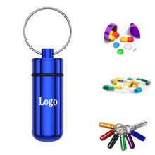 Waterproof Aluminum Keychain Pill Organizer