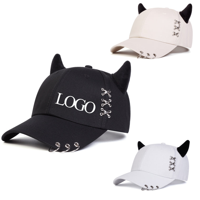 Safety Pin Metal Ring Baseball Cap