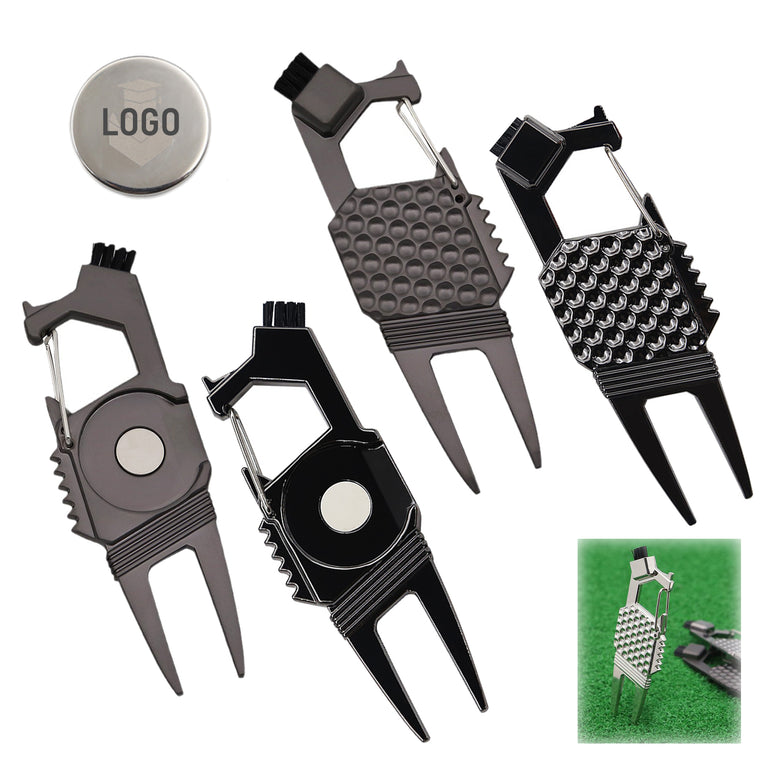 5 In 1 Golf Divot Repair Tool Magnetic Ball Marker