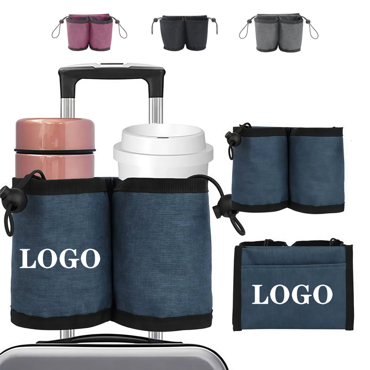 Durable Oxford Luggage Cup Holder With Adjustable Strap