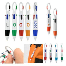 4-In-1 Multicolor Pens With Buckle Keychain