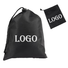 Black Polyester Drawstring Pocket