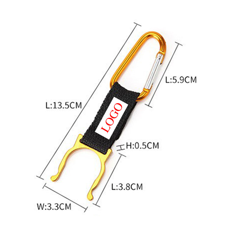Water Bottle Holder Clip with Carabiner