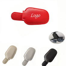 Leather Auto Visor Glasses Storage Clip