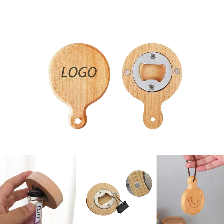 Natural Beech Wood Magnetic Bottle Opener
