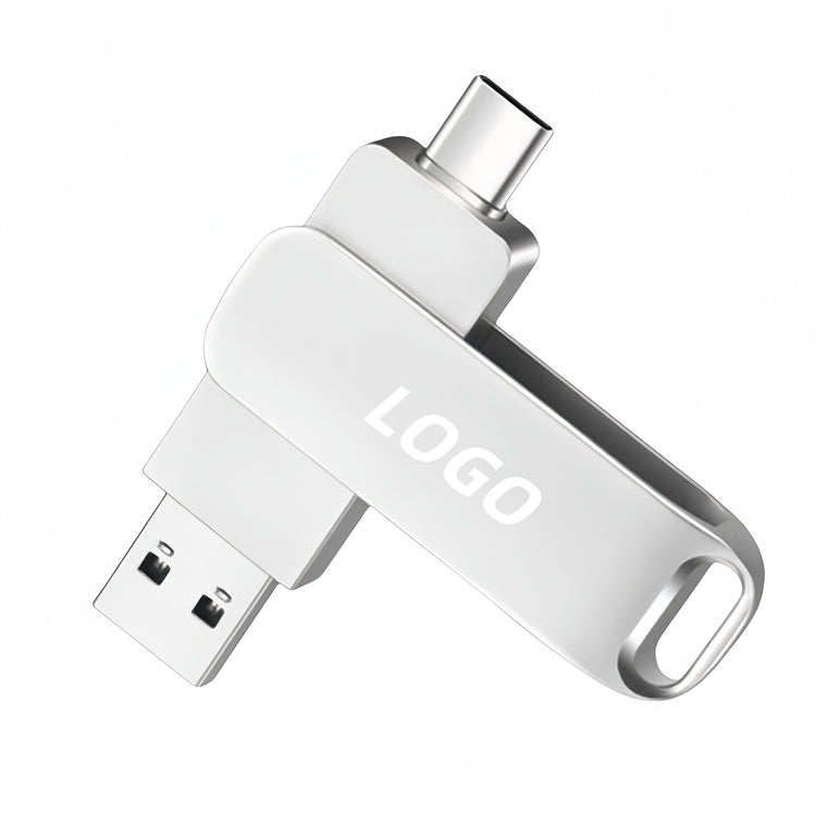 Metal type-c Dual Flash Drive 2in1C Memory Stick Thumb Drive