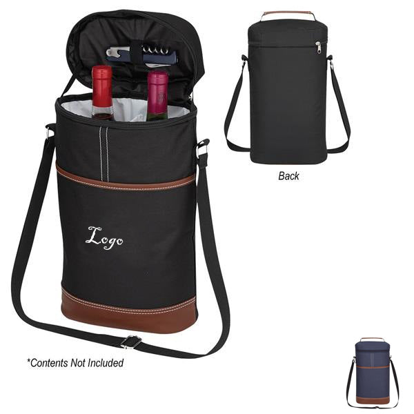 2 Bottle Insulated Wine Cooler Bag