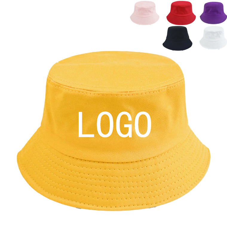 Solid Color Cotton Bucket Hat