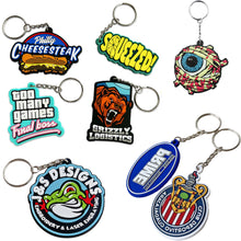 Custom 3D Raised Shaped Soft Touch PVC Keychain
