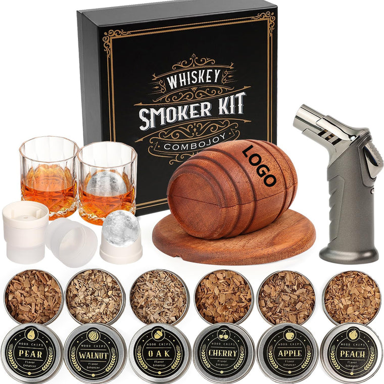 Whiskey Smoker Kit With Torch And 6 Flavors Of Wood Chips