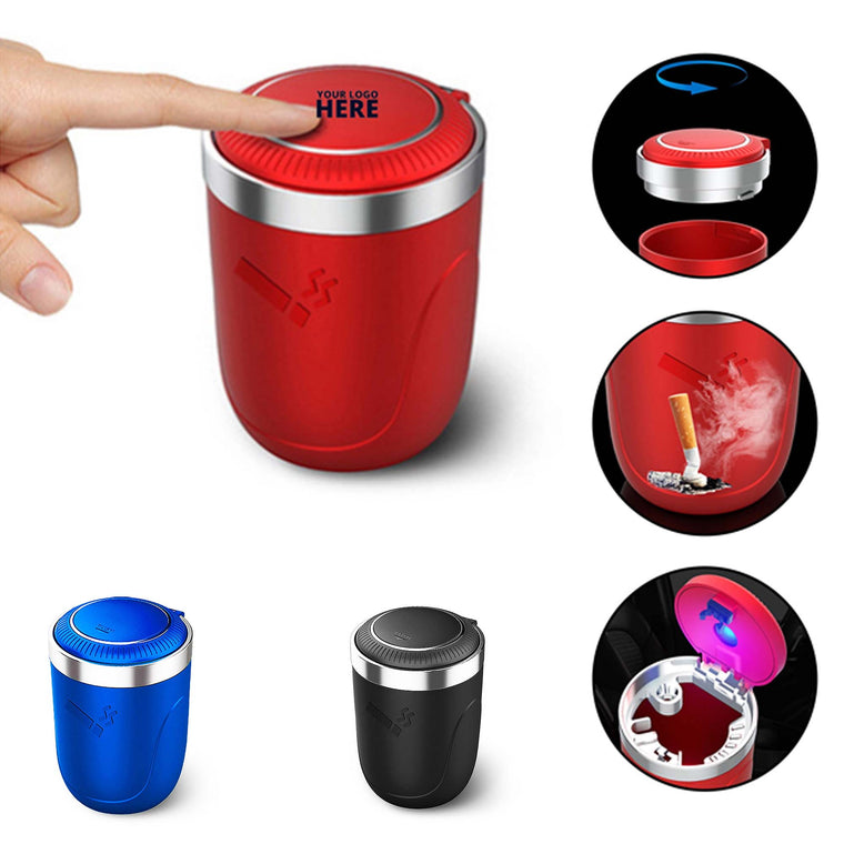 Mini Car Ashtray with LED Light